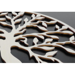 Stylesa - Holzgemälde an einer Baumwand in einem Rahmen UASVED