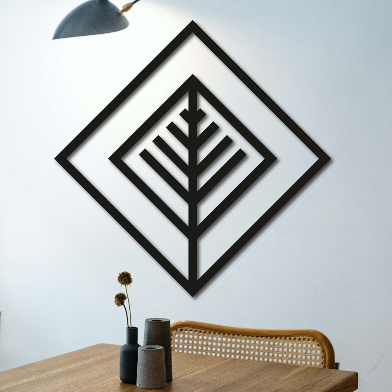 Modernes Gemälde an der Wand - Holz dekoration quadratisch ATALY | SENTOP