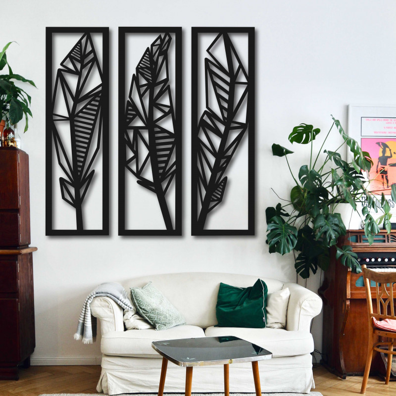 Modernes dreiteiliges Bild von Bananenblättern - MUSACEAE | SENTOP