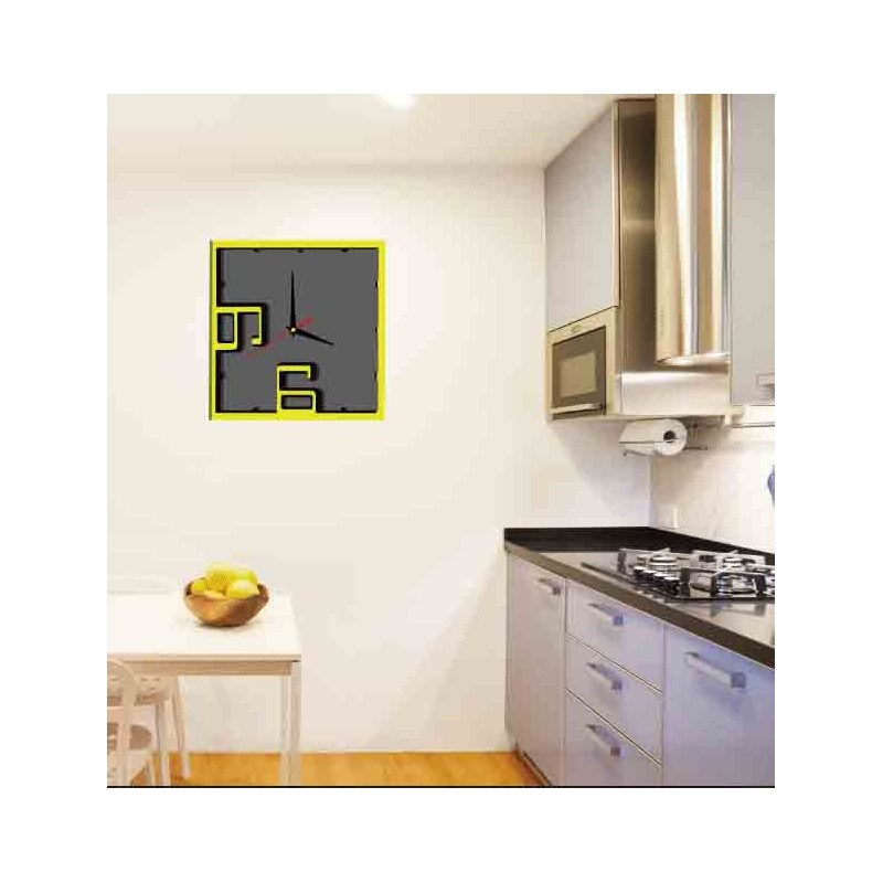 Luxus-Wanduhr als Geschenk oder ein Bild an der Wand in der Küche, Wohnzimmer. X-momo