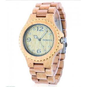 Stilvollen Holz Armbanduhr INGA
