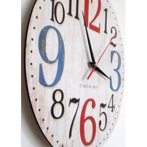 Clock aus Holz MDF-Nummern. Fi 30 cm