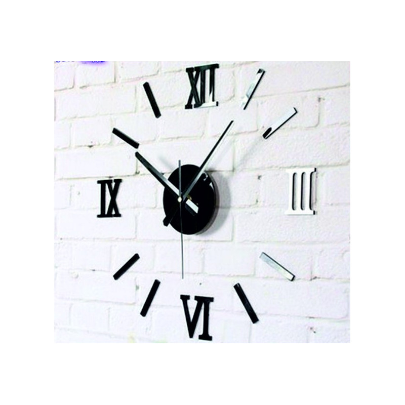 Desing Wall Clock Clocks Art Decoration Mirror Stickers Hours - Oversized Black Mirror Wall Clock