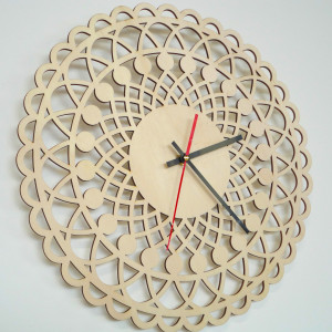 Moderne Wanduhr, Wanduhr als Geschenk, 3D Mandala Uhr.