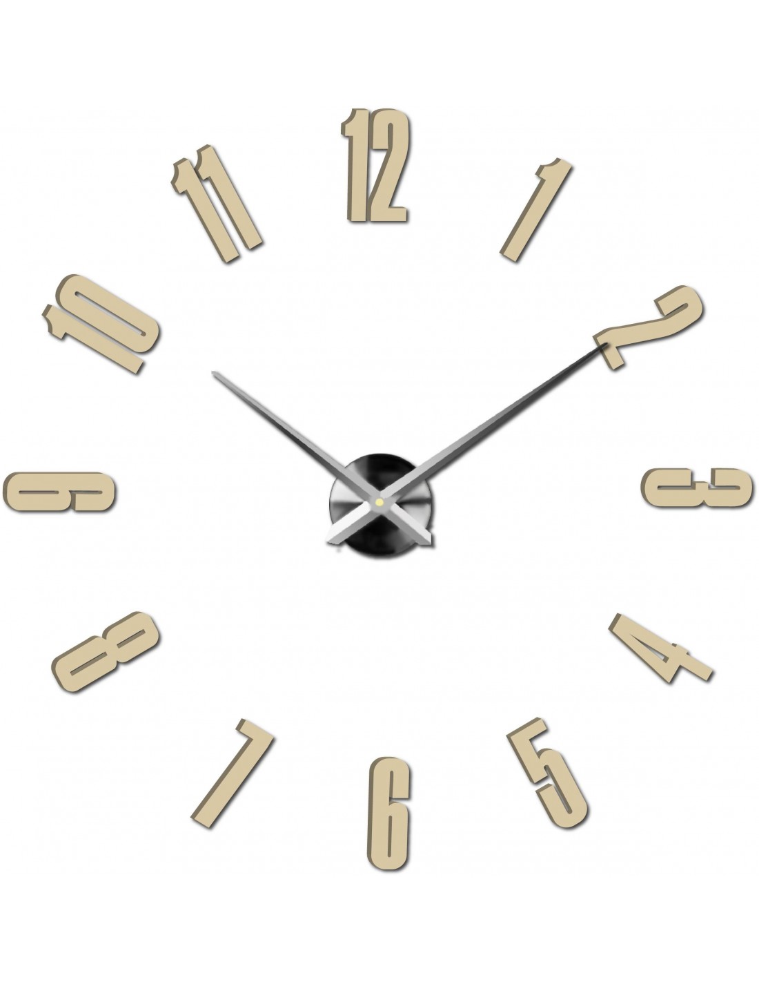 Gold & Black Arabic Numbers New Self Adhesive Plastic Gold Clock Dial 100mm 