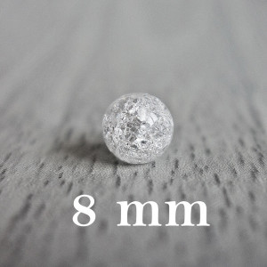 Gebrochener Kristall - Bead Mineral - FI 8 mm