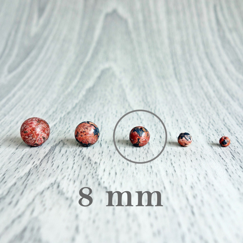 Jasper Leopard - Perlenmineral - FI 8 mm