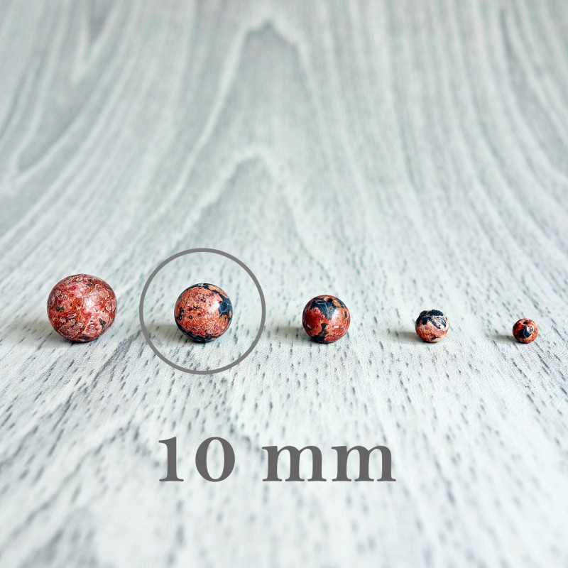 Jasper Leopard - Perlenmineral - FI 10 mm