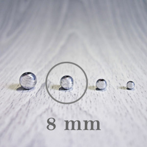 Hämatitlicht - Perlenmineral - FI 8 mm
