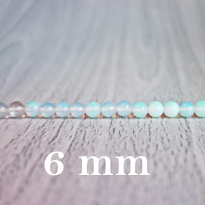 Monatsstein (Sonnenbrand) - Perlenmineral - FI 6 mm