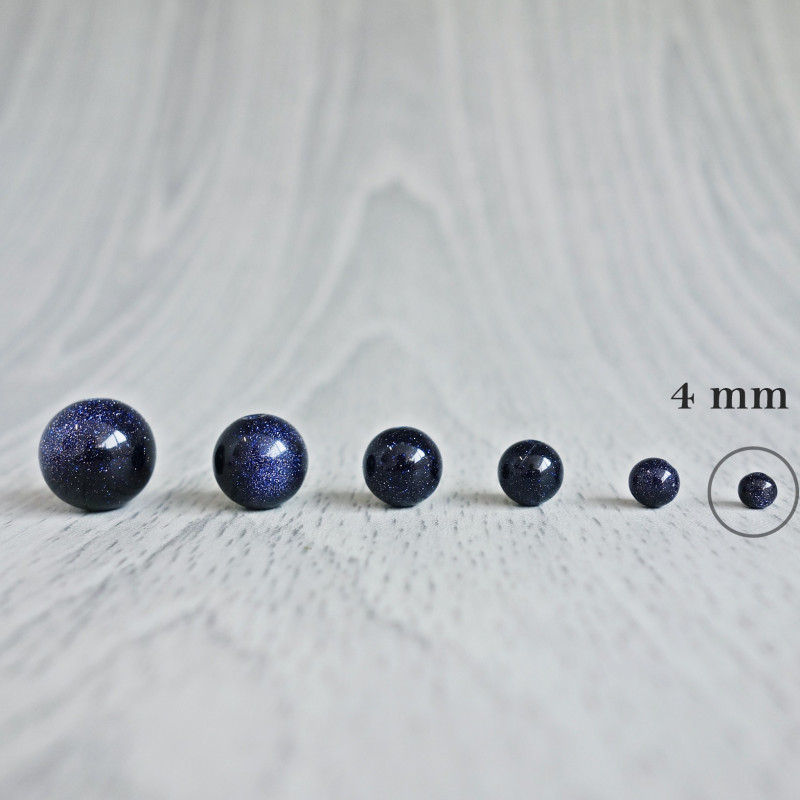 Aventurin Blue - Perlenmineral - FI 4 mm