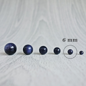 Aventurin Blue - Perlenmineral - FI 6 mm