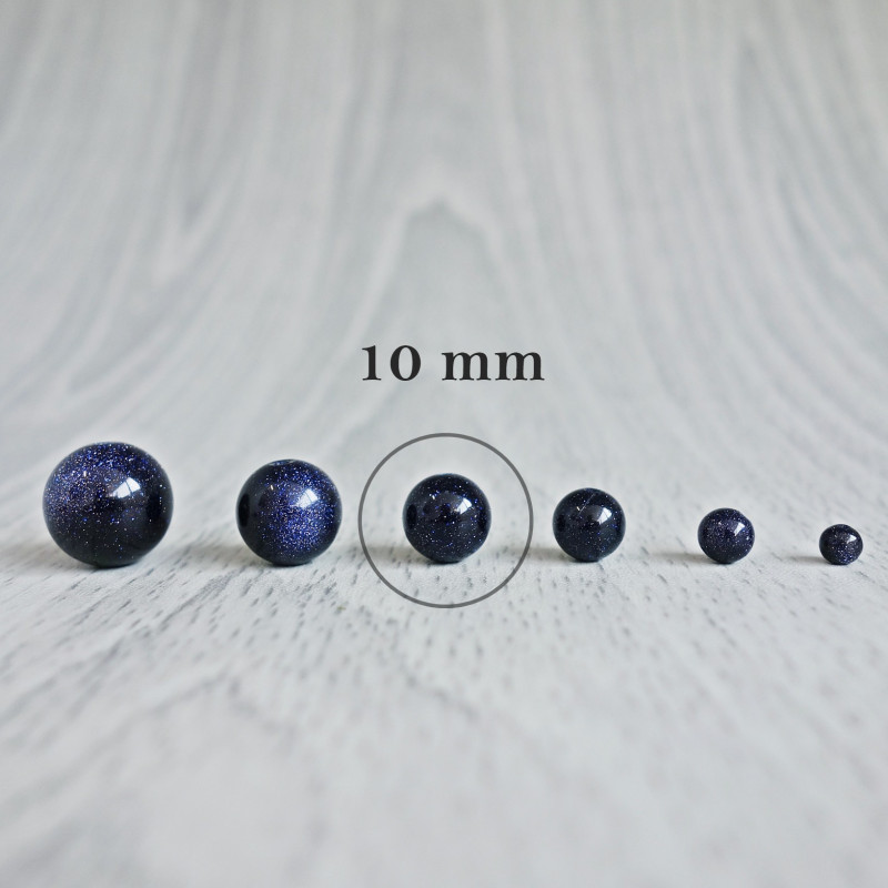 Aventurin Blue - Perlenmineral - FI 10 mm