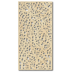 Holzbild an einer Wand aus Sperrholz Topol Speckle
