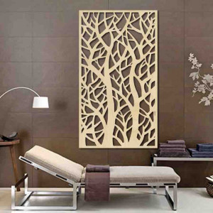 Wandbild des Baumes aus Pappel aus Holzsperrholz LYDIA