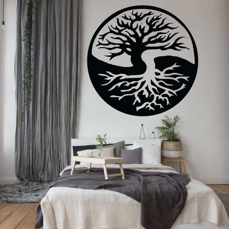 Wandbild eines Baumes aus Sperrholz BALANCE