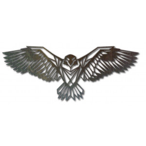 SENTOP geschnitztes hölzernes Bild eines Adlers PR0233 schwarz