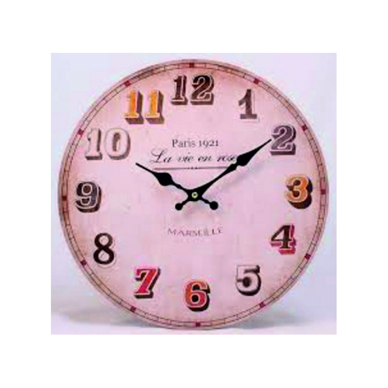 Uhr aus Holz willkommen in meinem Haus MDF. Fi 15 cm