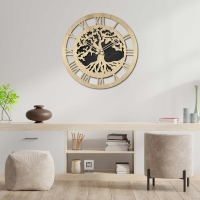 Wooden clock made of plywood