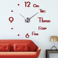 3D colored wall clock